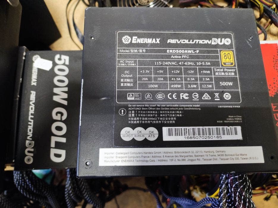 БЖ Enermax Revolution Duo 700W (80Plus Gold) ERD700AWL-F 2*(6+2)PIN