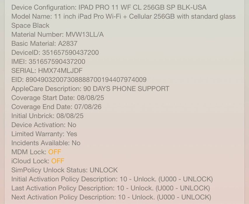 IPad Pro 11 M4 A2837 2025 рік: 14 000 грн. - Apple Киев на Olx