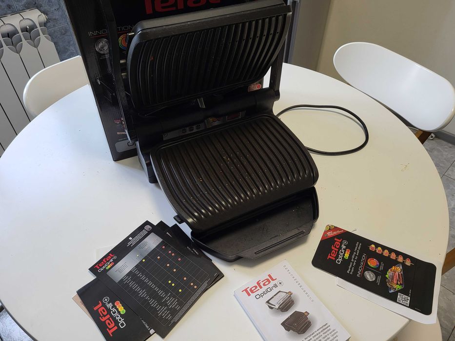 Гриль-барбекю электрический Tefal OptiGrill+ GC712834 Тефаль