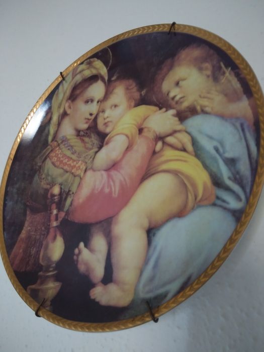 Prato "Madona da Cadeira coleção limitada