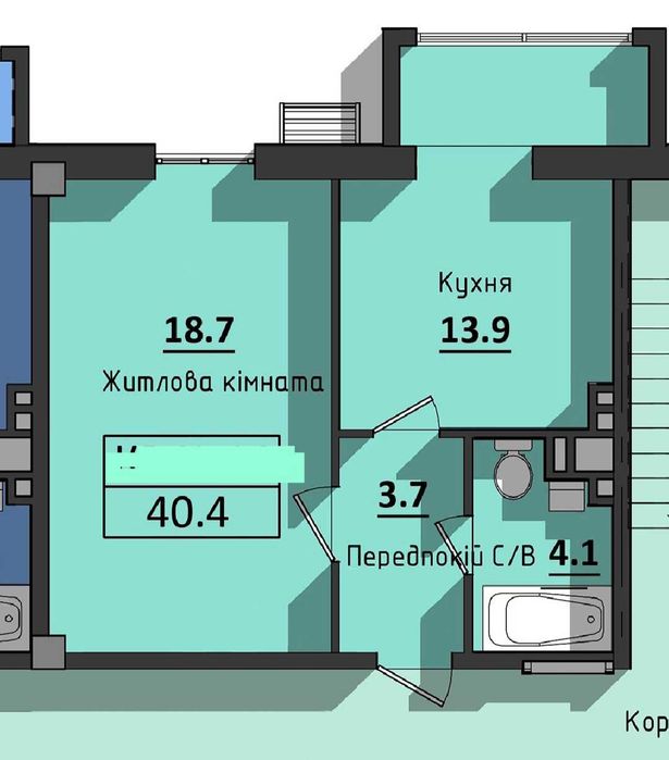 1-кімнатн квартира Черьомушки,вул Космонавтів Без комісії Є розстрочка