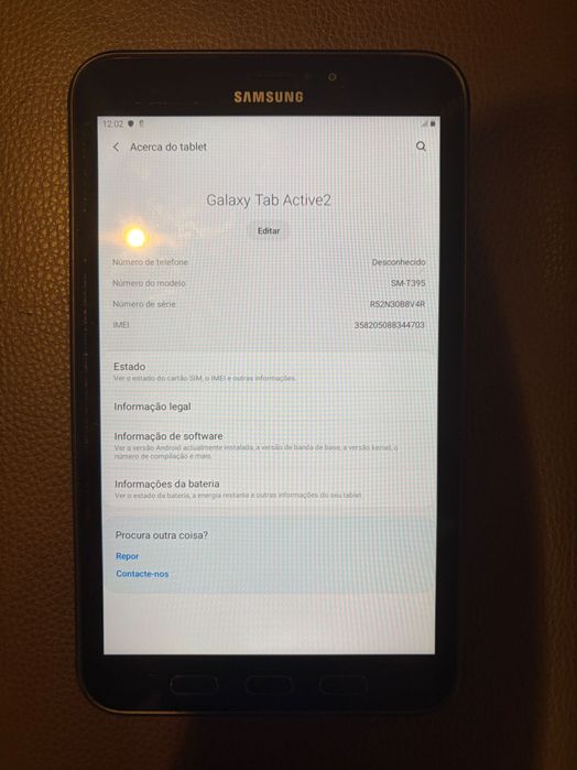 Tablet samsung active2