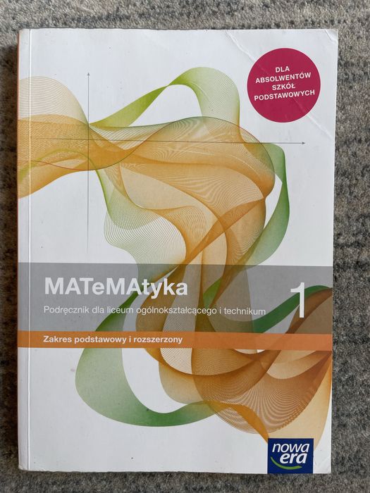 MATeMAtyka 1 podręcznik do matematyki NOWA ERA