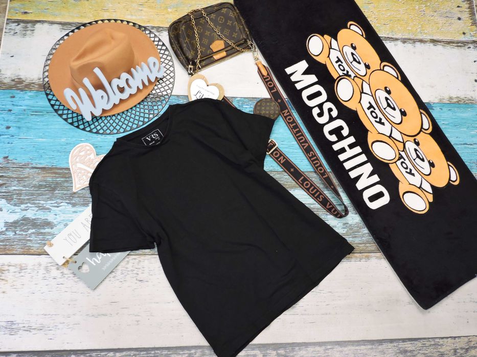 Vrs Czarny męski t shirt bsic XL