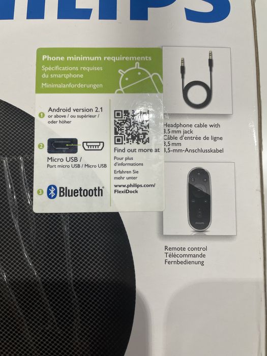 Docking Station / Altifalante de base com Bluetooth Philips AS851