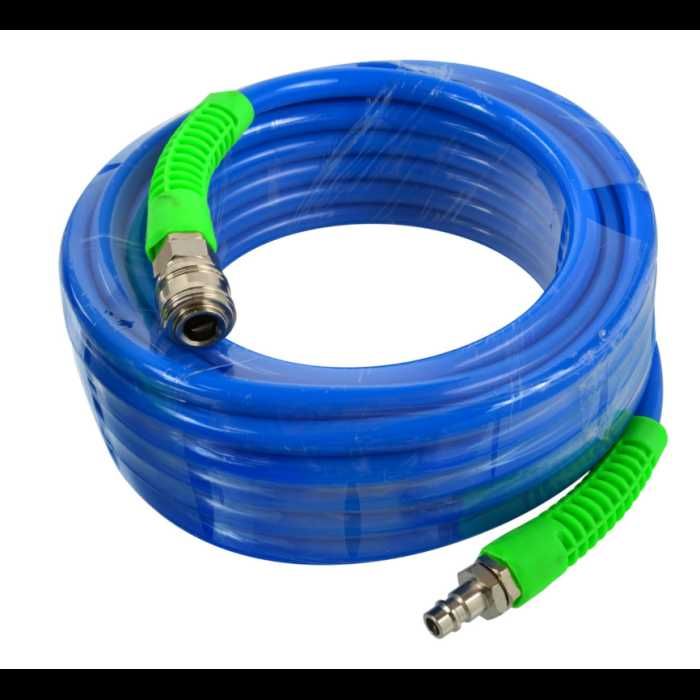 Mangueira de ar reforçada PU 12mm x 8mm 15m azul