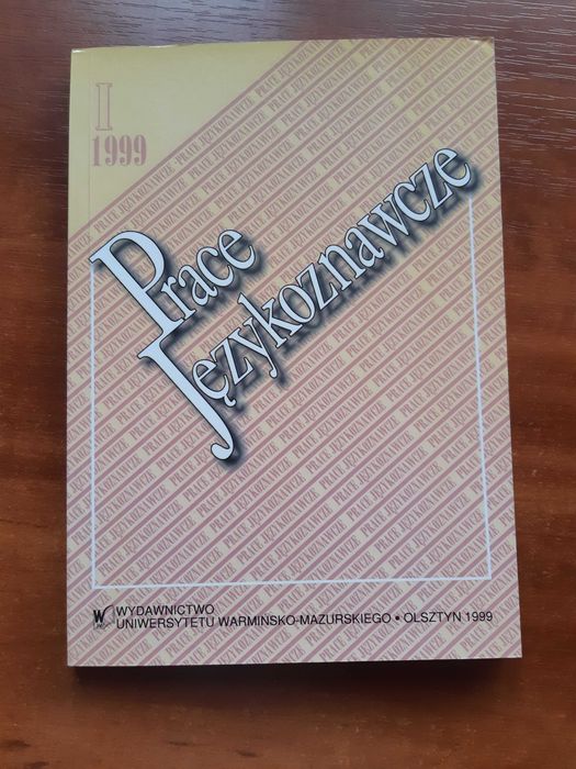 Prace Językoznawcze I 1999