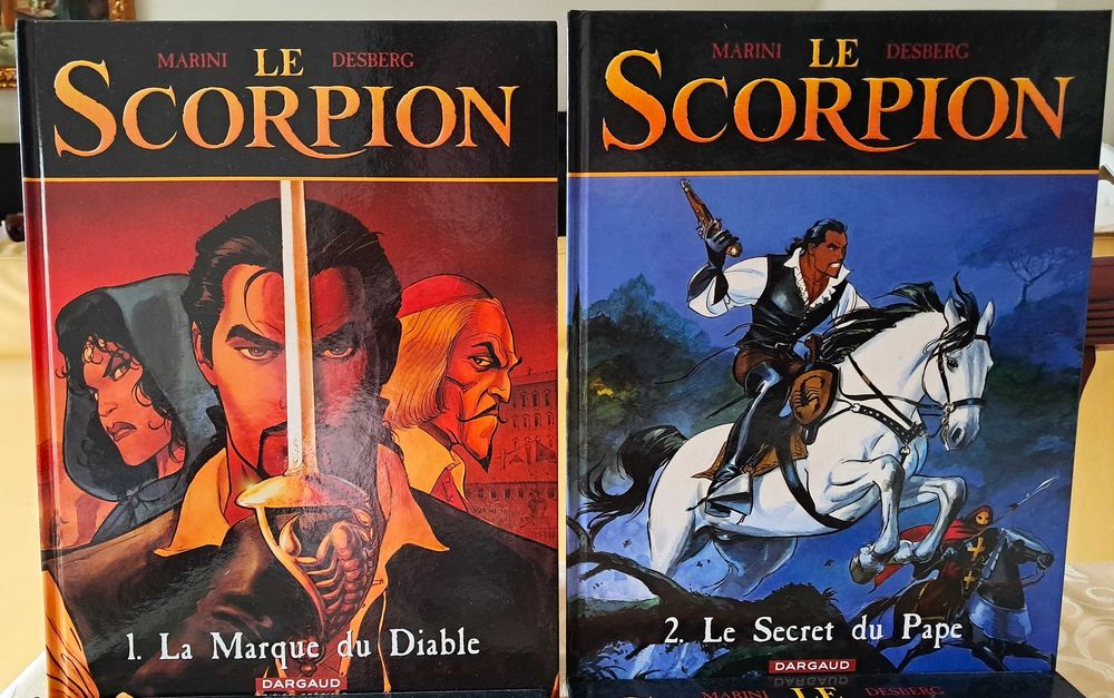 Livros BD - Desberg & Marini - Le Scorpion (edição em francês) - Primeiros 12 volumes