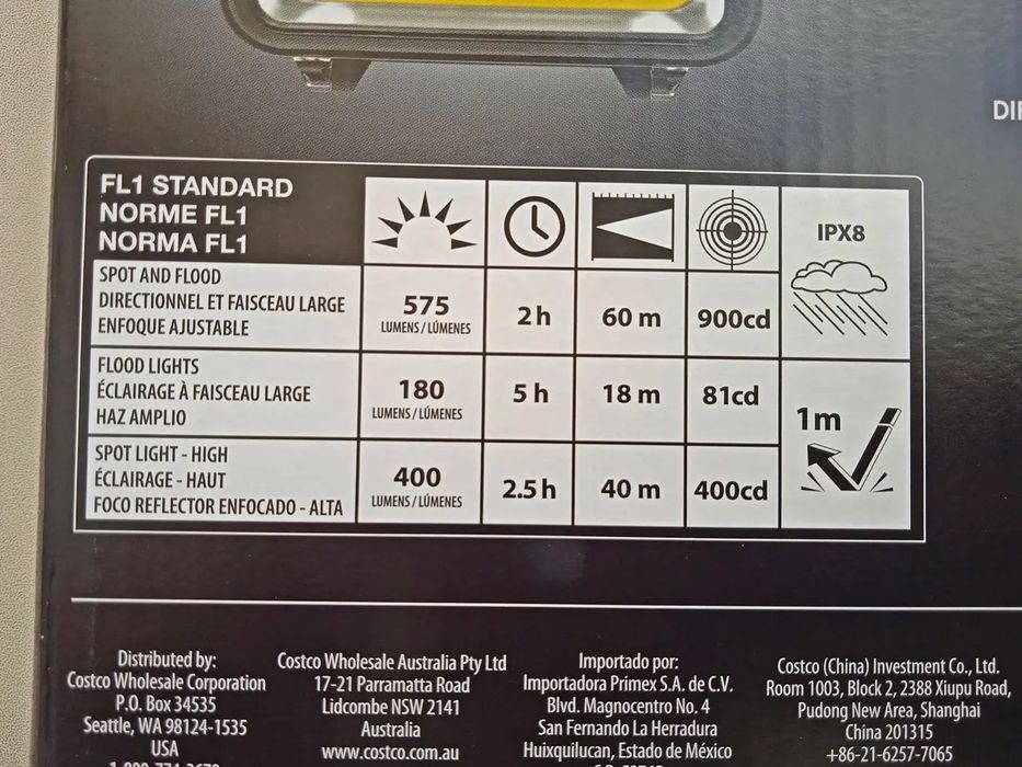 Налобний ліхтар Duracell (новий)