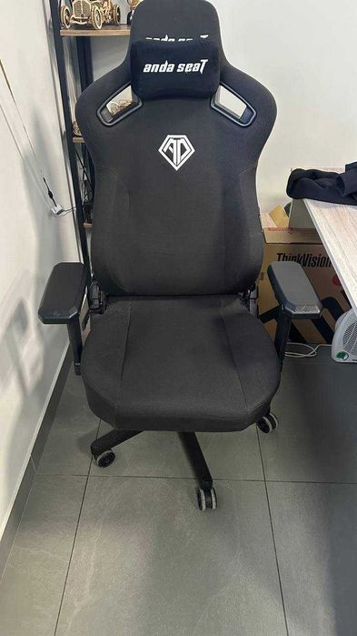 Крісло Anda Seat Kaiser 2 XL (чорне, тканина)