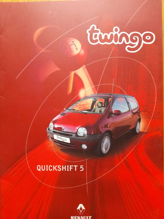RENAULT Twingo Quickshift 5 teczka prasowa język polski rok 2000