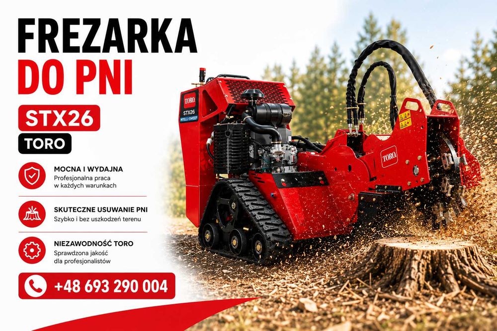 frezarka do pni toro stx26 - zawrotna i stabilna  - wynajem
