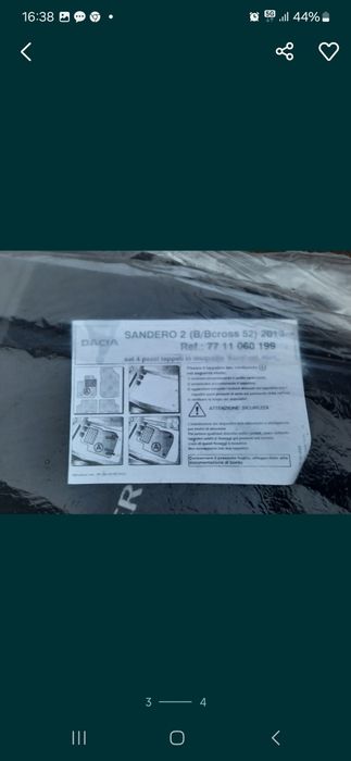 Orginalne dywaniki Dacia Sandero ll