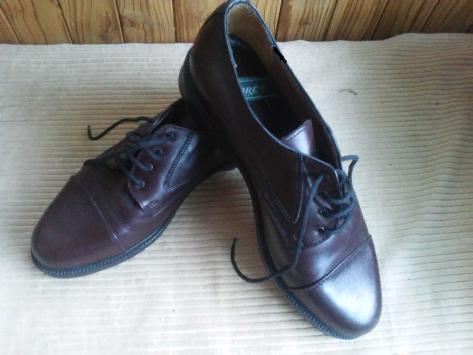 buty SKÓRA NATURALNA! Ambre, czekoladowy brąz roz. 41/42