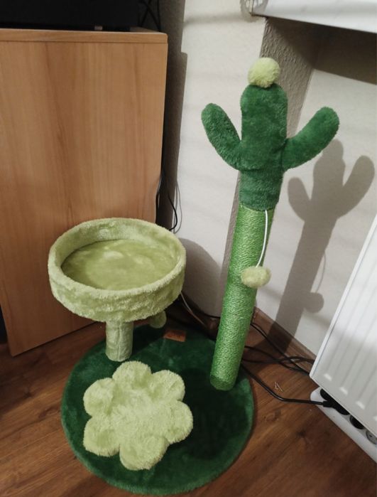 Wielofunkcyjny Drapak dla kota Kaktus 3 poziomy Nowy Nieużywany