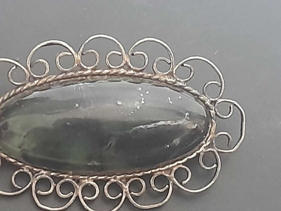 Брошка серебро 875,925