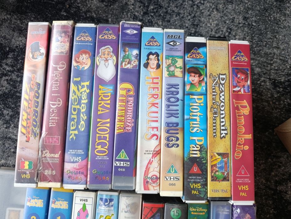 Kasety VHS bajki
