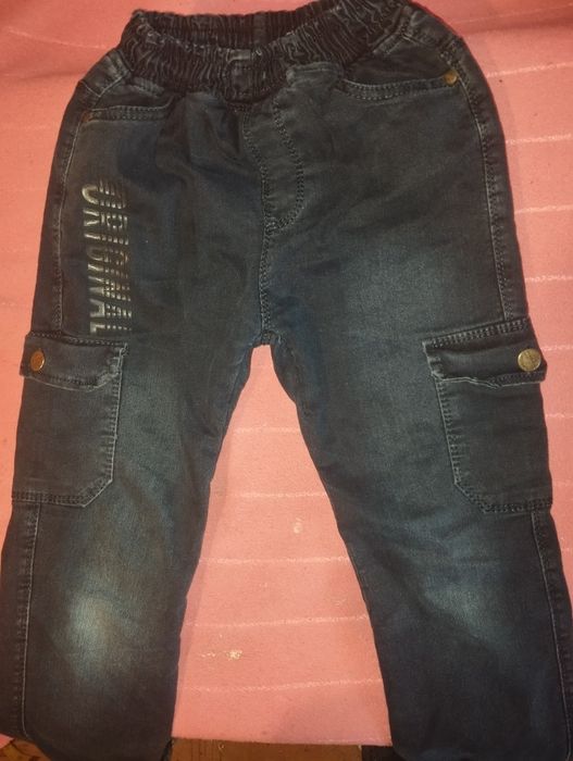 Продам зимні утеплені джинси темно синього кольору
