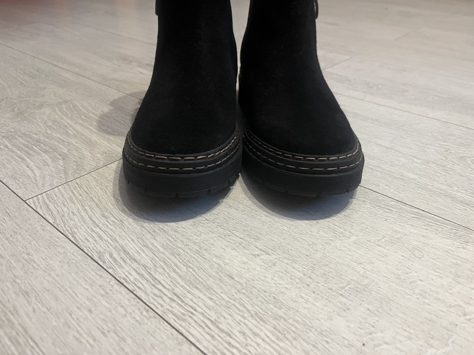 Botki zamszowe ocieplane