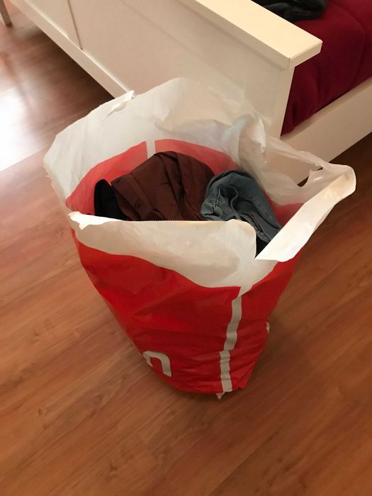 Saco de roupa de inverno ,tmanho: L, 40