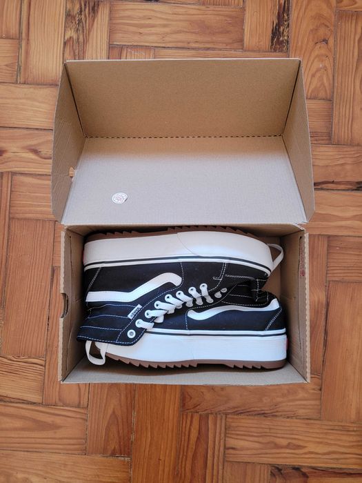 Sapatos da Vans Plataforma pretos