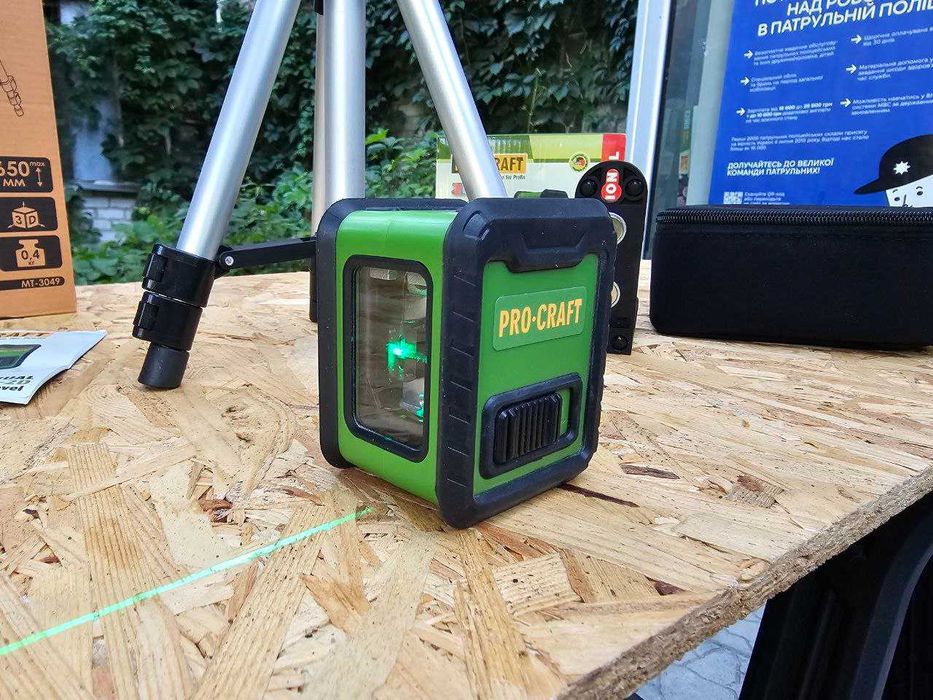 Комплект Лазерный уровень +Штатив 0.65м+Магнитный уголок ProCraft LE2D