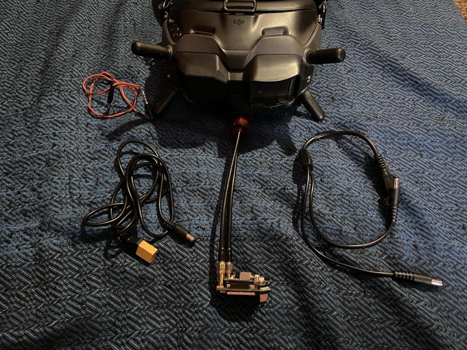 Dji google v2 з аналоговим модулем і steadyview x