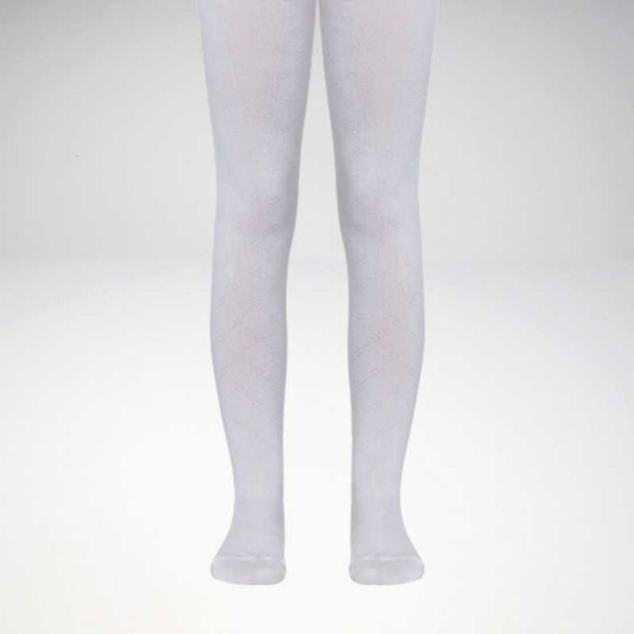 Rajstopy dziewczęce białe gładkie