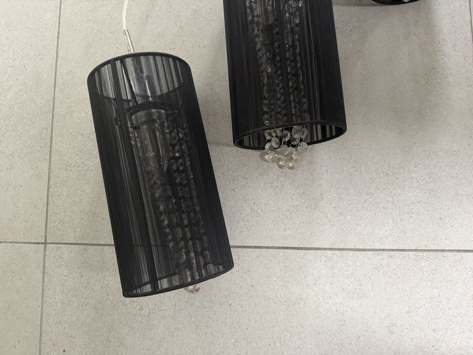 lampa wiszaca glamour 3 klosze z krysztalkami