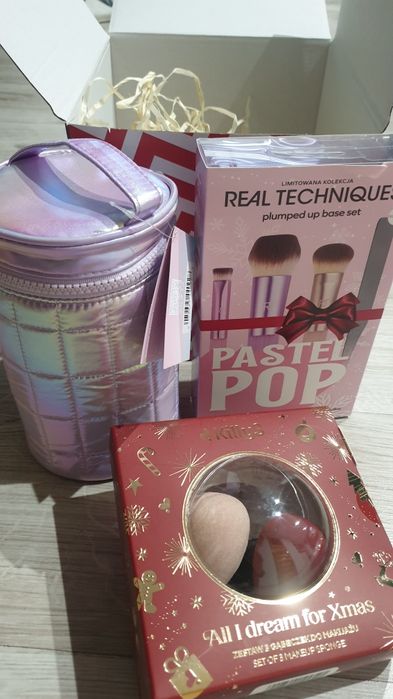 Zestaw prezentowy pędzle do makijażu Real Techniques Pastel Pop kosmetyczka