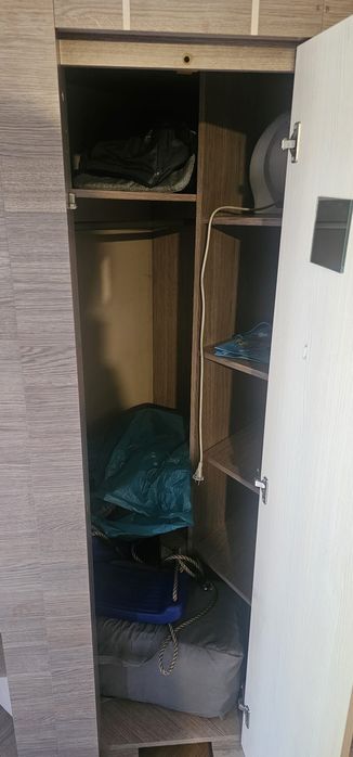 Duży regał narożny+wysoka komoda