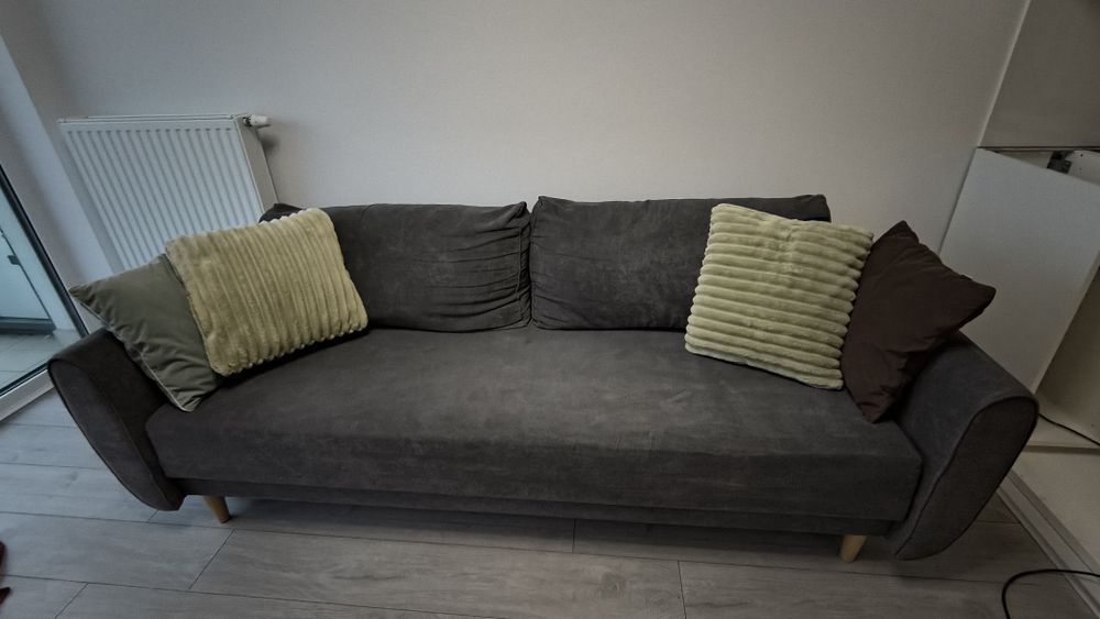 Sofa 3 osobowa szara