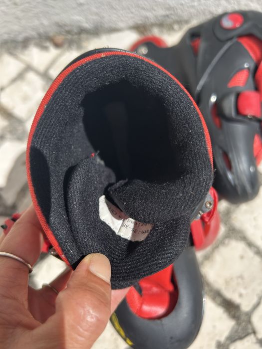 Patins em linha extensiveis tamanho  35/38 com protecões