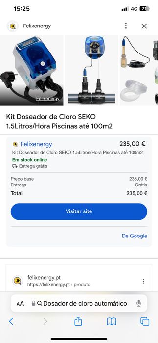 Kit doseador de cloro autumatico novo opetei por kit de sal