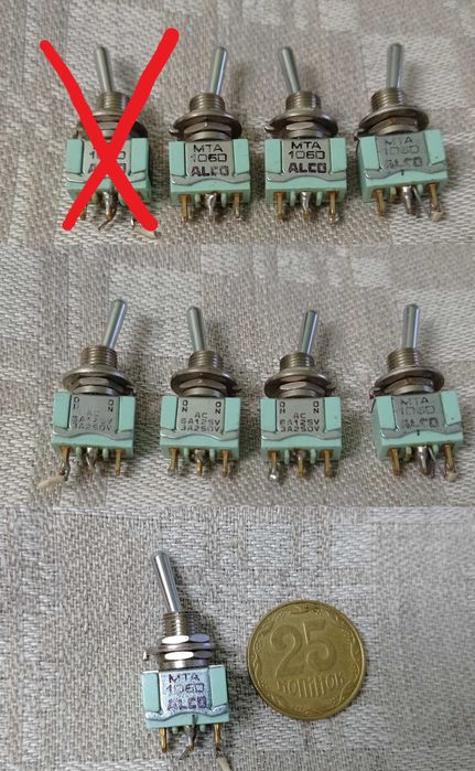 Тумблеры ТВ1-1, ТП1-2, ТВ2-1, MTA 106D