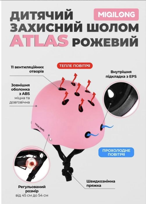 Шолом для велосипеду miqilong