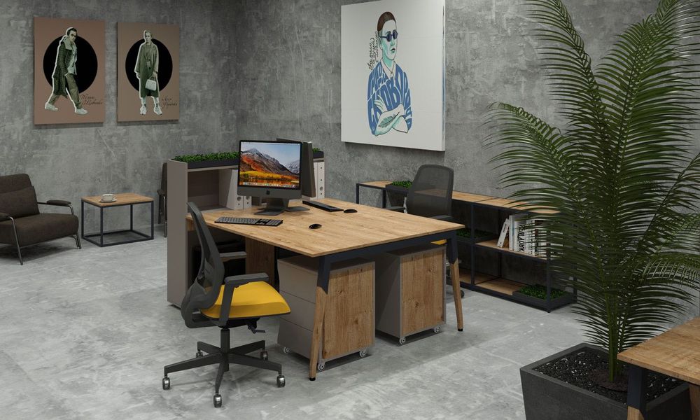 Меблі в стилі лофт , офісні меблі , меблі в каворкінг