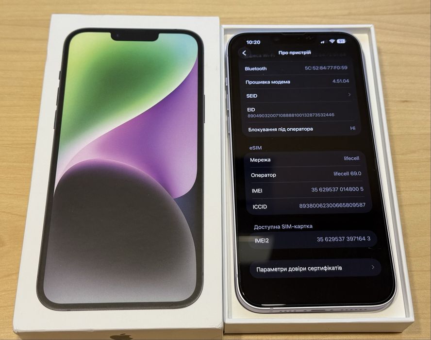 Apple iPhone 14 Plus 128gb purple, neverlock новий гарантія