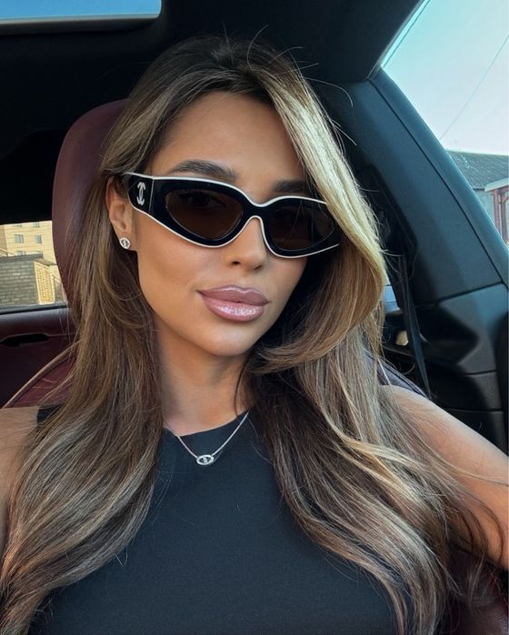 Окуляри chanel чорно-білі