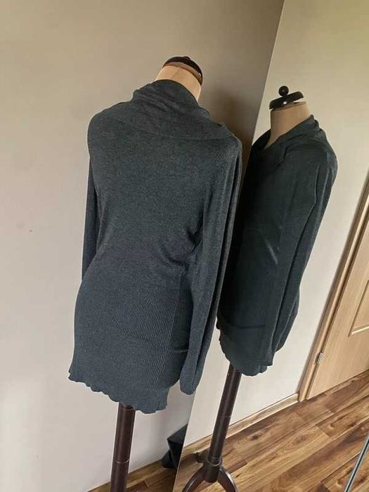 Tatuum sweter lekki cienki xxl 44 +size 42 golf komin sukienka zima