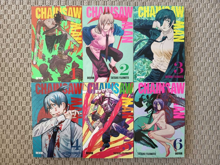Chainsaw Man volumes 1 a 7 (Devir)