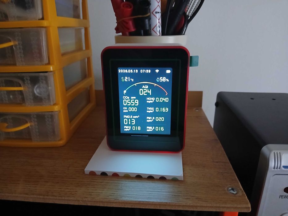 WEB WI-FI - Monitor da Qualidade do Ar c/ vários Alarmes e AQI