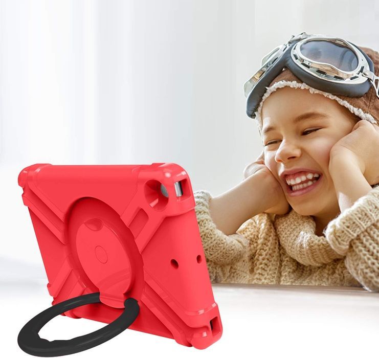 Etui do iPad Mini 5/4 7.9" Pancerne z Obrotową Podstawką Czerwone