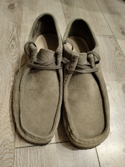 Замшеві чоловічі мокасини черевики  Clarks wallabee boot