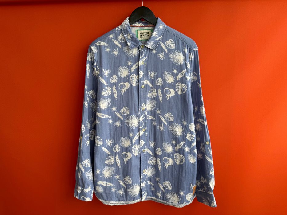 SCOTCH & SODA Оригінал чоловіча літня сорочка рубашка розмір M