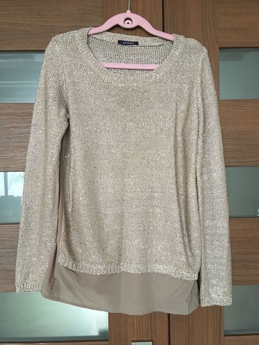 Sweter złoty marki Promod