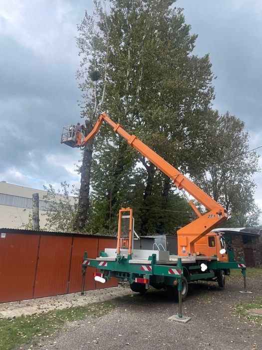 Zwyżka Ruda Śląska podnośnik koszowy wynajem z operatorem lub bez