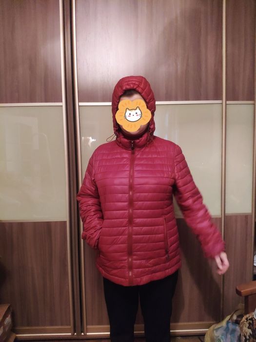 Куртка красная демисезонная, р-р 48-50