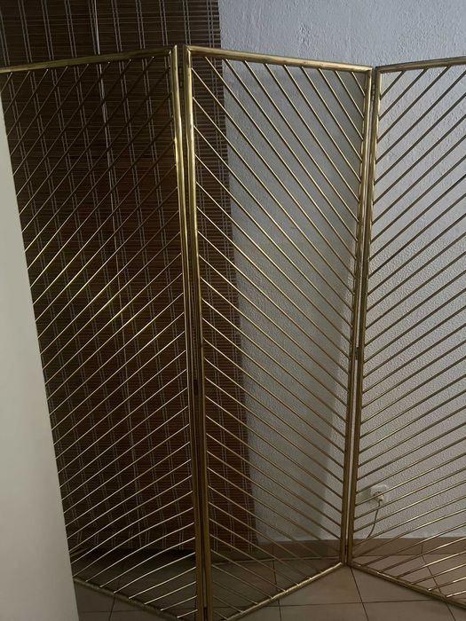 Biombo em latão  3 folhas 1,80x1,80Mts