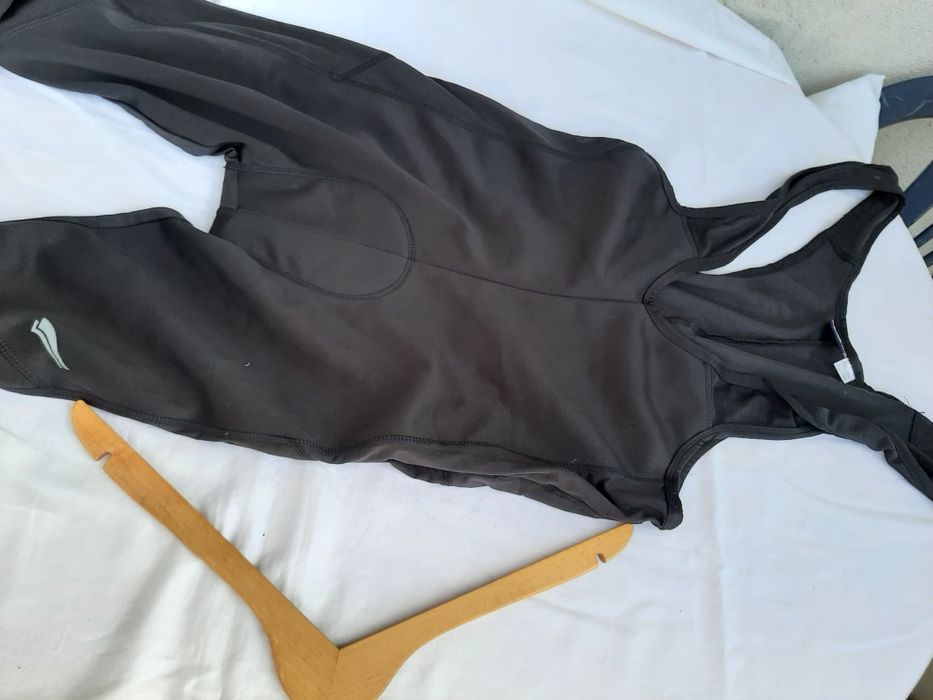 Kombinezon kolarski, długi, na ramiączka